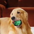thumbnail image 5 of Christmas Dog Toy Squeaky Bone Shaped Chew Ball for Small Medium Dogs Dental Cleaning Festive Holiday Pet Gift Teething Toy with Gum Massage Texture Clearance, 5 of 6