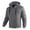 Dark Gray, variant on Waterproof Jackets for Men Hooded Beige Windbreaker Full Zip Outdoor Dechatable Jacket Fall Men Coats XL