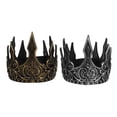 thumbnail image 3 of a refined and engaging product description based on your input:\n\n \n\n**2pcs Medieval Pu Headdress for Men Golden & Silver Cosplay Crowns for Birthday, 3 of 4