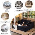 thumbnail image 5 of Liaroo 78.7" Double Chaise Lounge Chair Indoor, Oversized Boneless Sofa Bed, Deep Seat Sleeper Couch Reading Chairs, Cloud Sofas with Cup Holder & Side Pocket for Living Room, No Assembly Required, 5 of 13