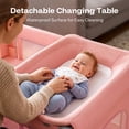 thumbnail image 5 of HARPPA 5-in-1 Baby Playard with Bassinet & Changing Table for Newborn, Pink, 5 of 9