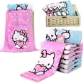 thumbnail image 2 of Hello Kitty Towel Sanrio Kawaii Pure Cotton Rectangular Absorbent Cartoon Gauze Children's Washing Hand Face Towel Plush Gift, 2 of 7