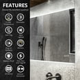 thumbnail image 7 of Wall Mounted Rectangle Led Bathoom Vanity Mirror Dimmable Frameless Backlit Lighted Wall Mirror With Anti-fog and Memory Function, 7 of 7