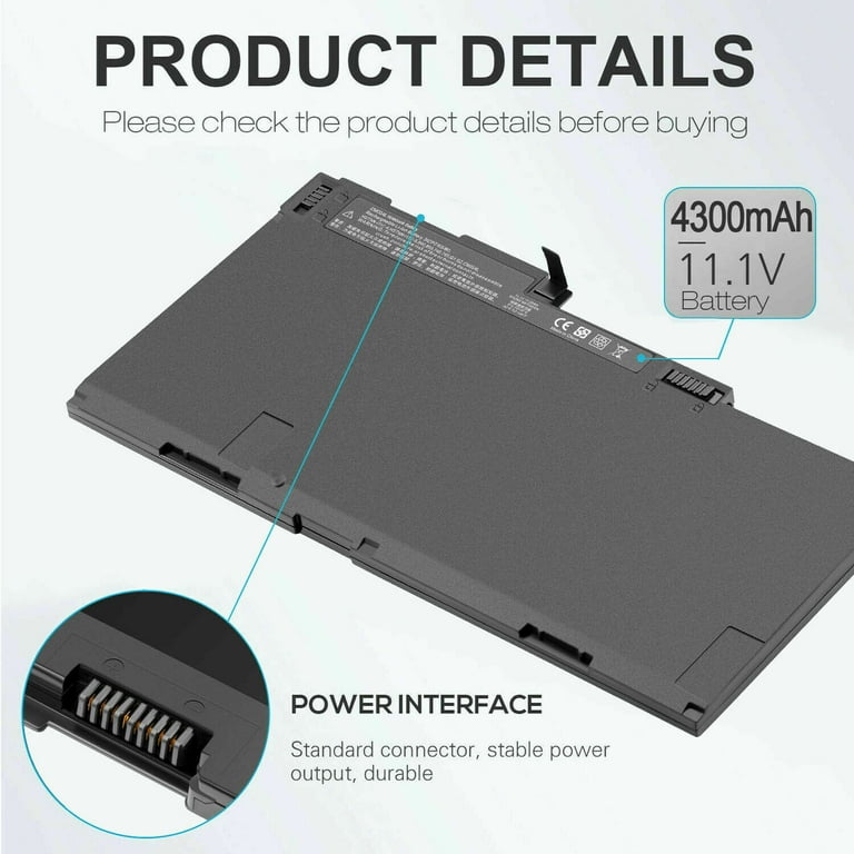 Replacement Battery For HP EliteBook 840 G1 & Similar - CM03XL, 11.1V, 6-Cell, 5-Year Warranty 6 thumbnail image