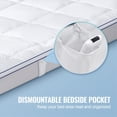 thumbnail image 4 of Mattress Topper Fiber Fill Detachable & Washable Queen Size 1 in Thickness, 4 of 7