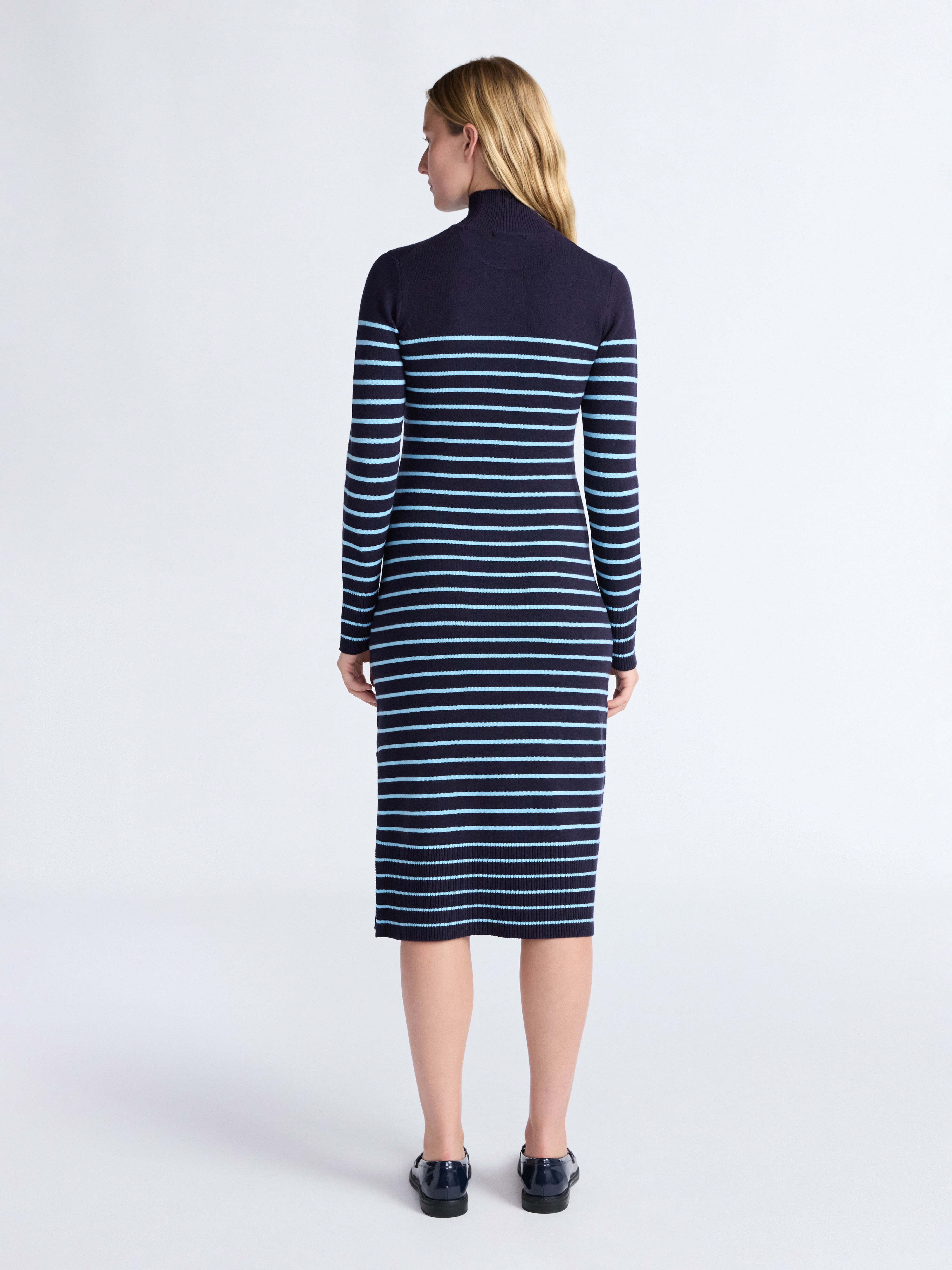 Free Assembly Women's Turtleneck Sweater Midi Dress with Long Sleeves, Sizes XS-XXL