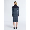 thumbnail image 3 of Free Assembly Women's Turtleneck Sweater Midi Dress with Long Sleeves, Sizes XS-XXL, 3 of 5