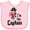 AD-Pink, variant on Inktastic I'm the Captain Pirate Girl Girls Baby Bib