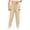 #1_Beige, variant on Women's Plus Size Quick Dry Joggers Athletic Workout Pants with Zipper Pockets High Waisted Drawstring Golf Hiking Pants,Blue,XXXXL