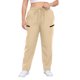thumbnail image 1 of Amzcrzy Pantalones deportivos clásicos mujer plus size (L-5XL) - cintura elástica alta, cordón, bolsillos, pierna recta cómoda Beige, 1 of 6