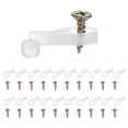 thumbnail image 1 of Uxcell 100 Pack Glass Retainer Clips with Screw 4mm Cylindrical for Cabinet Brown, 1 of 2