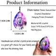 thumbnail image 2 of H&D 76mm Crystal Suncatcher Hanging Chandelier Prism Rainbow Maker Window Crystal, 2 of 3