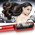 thumbnail image 4 of Peine Rizador Alisador De Pelo, Ergonómico, Control De Botón De Calentamiento Uniforme, Cepillo De Pelo Eléctrico, Carga USB Para El Hogar Para Peinar, 4 of 7