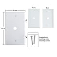 thumbnail image 3 of Steren White TV Wall Plate with 1-Hole - Modular Flush-Mount Design, 3 of 7