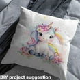 thumbnail image 2 of jejeloiu Colorful Cartoon Unicorn Fabric by the Yard 3 Yards,Magic Animal Sewing Fabric,Chic Rainbow Flower Fabric for Sewing For Girls Kids,Ultra Soft Room Decor, 2 of 6