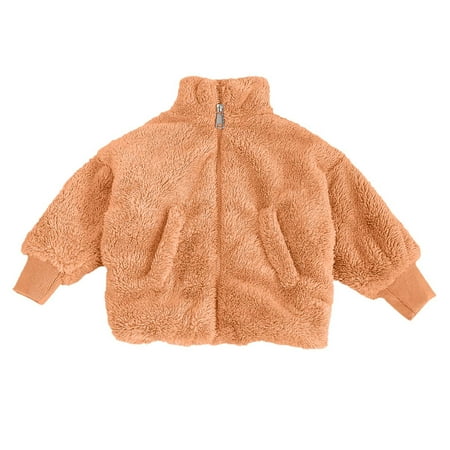 

Kids Sweatshirt Jackets for Boys Girls Spring Zip Up Long Sleeve Turtleneck Lined Unisex Coat Outwear Jacket