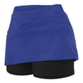 thumbnail image 3 of LEBONYARD 2025 Clearance Items under $5.00 Women's Seam-Free Comfort Yoga Skort,Women's New Color Mid-waist Skirt Pants Sports Shorts Bottoming Skirt Pants Blue XXXL, 3 of 6
