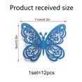 thumbnail image 1 of Pegatinas de pared decorativas para el hogar, con diseño de mariposas en blanco y negro, 3D, huecas, de PVC, para sala de estar y habitación de niños, 1 of 5