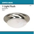 thumbnail image 2 of 60/6009-Nuvo Lighting-1 Light Twist Lock Flush Mount-11.5 Inches Wide by 4.5 Inches High-Brushed Nickel Finish, 2 of 2
