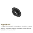 thumbnail image 4 of Uxcell 12 pack Flanged Sleeve Bearings Plastic Bushings 4.1mm Bore x 5.8mm OD x 2.5mm Length Nylon Bushings, Black, 4 of 5