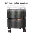 thumbnail image 4 of TFixol 3-Tier Rotating Kitchen Storage Rack with Magnetic Closure, Multi-Functional Round Stand for Fruits, Snacks, and Vegetables, Detachable and Movable, Black or White, 4 of 7