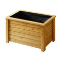 thumbnail image 1 of VegTrug 24" x 15" Rectangle Wooden Planter - Natural, 1 of 4