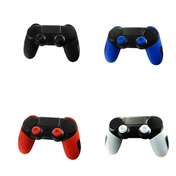 Replacement for Playstation 4 PS4 Pro Silicone Controller Case Slim Gamepad  Protection Skin Cover Joystick Grips Set Workhe 