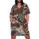 thumbnail image 1 of Vestido holgado con bolsillos Mew Gato (talla regular) para mujer, verano 2025, estilo coreano, falda de verano., 1 of 6