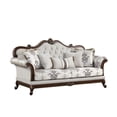 thumbnail image 6 of Gloria Traditional Style 2PC button tufted Living Room Set in Ivory, 6 of 10