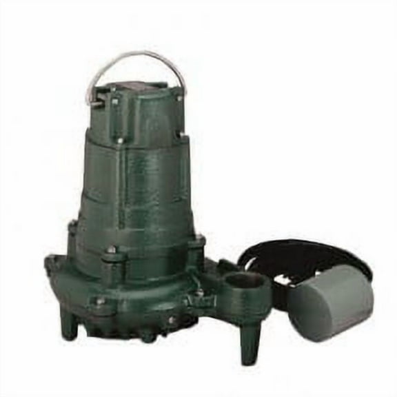 Zoeller 137-0068, Model BE137 Sump & Effluent Pump .5 HP, 230 Volts, 1 Phase, 5.8 Amps, 1-1/2" NPT Discharge, 93 GPM Max, 26 ft Max Head, 15 ft Cord, Automatic