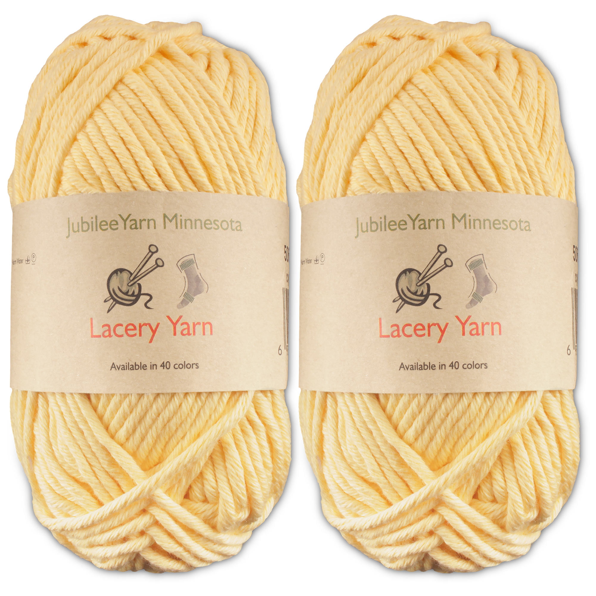 JubileeYarn Lacery Yarn - Chunky Cotton - 100g/Skein - Vapor Grey - 2 Skeins