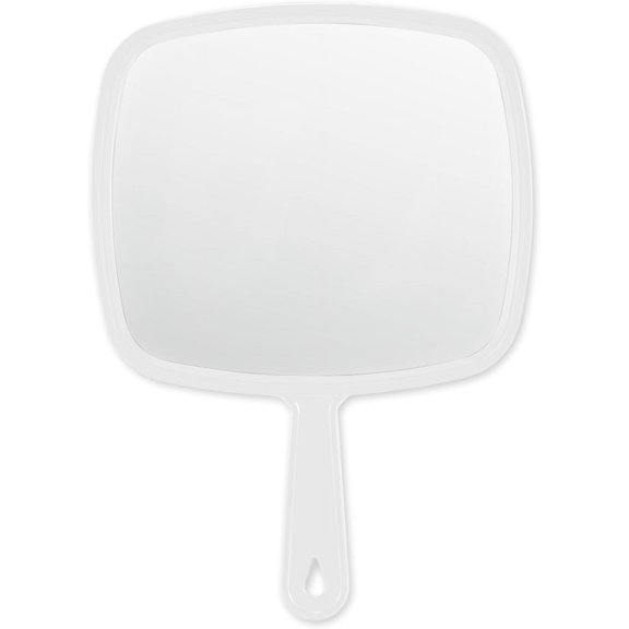 Extra Large Handheld Mirror，Hand Salon Mirror with Handle for Barbers, Hairdressing