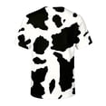 thumbnail image 5 of WERYOUNG Boys Girls Cow Print Shirt Crewneck Short Sleeve Graphic Tees Cute Casual Summer Vacation T Shirts For Kids Back To School Soft Top 2-3 Years, 5 of 6