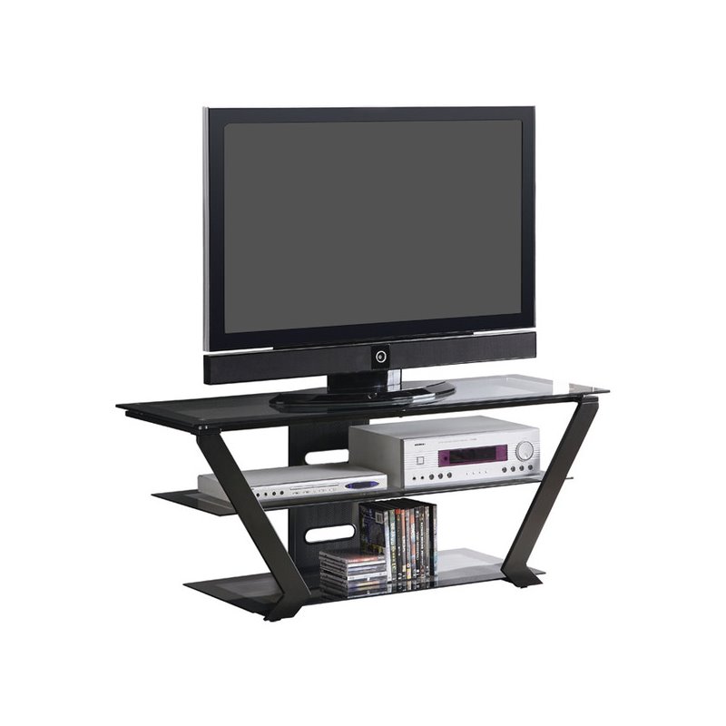 Coaster 50" TV Stand in Black with Metal Base Walmart Canada