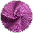 thumbnail image 4 of Mens Tie Luxury Neckties Fuschia Solid Extra Long Size 63" with Pocket Square, 4 of 5