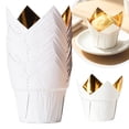 50pcs Disposable Tulip Cupcake Liners Baking Paper Cup Holders Muffin ...