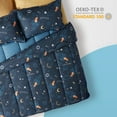 thumbnail image 2 of Sleep Zone Kids Bedding Comforter Set Twin/Twin Xl Size - Super Soft & Cute Printed 2-Piece Comforter Set All Seasons for Boys, Girls, Fade Resistant, Machine Washable, Space Rocket, 2 of 6