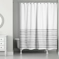 thumbnail image 2 of Creative Products Textured Gray Stripes 71x74 Shower Curtain, 2 of 2