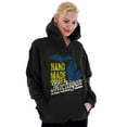 thumbnail image 4 of Hand Made in Michigan Funny Mitten Hoodie Sweatshirt Women Men Brisco Brands S, 4 of 6