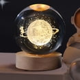 thumbnail image 4 of Base de madera Ball Night Light Lámpara de escritorio Aniversario Regalos de cumpleaños Iluminación para oficina Sala de estar Hogar Cena Mesa Paseo Sunnimix Luces de la noche de la bola de la galaxia, 4 of 7