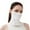 White, variant on Sun Protective Scarf For Women Men UPF 50+ Lightweight Breathable Outdoor Sports Scarf For Summer Hiking Running Travel