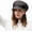 Black, variant on Women's Straw Cap Newsboy Gatsby Ivy Visor Beach Hat with Bowknot