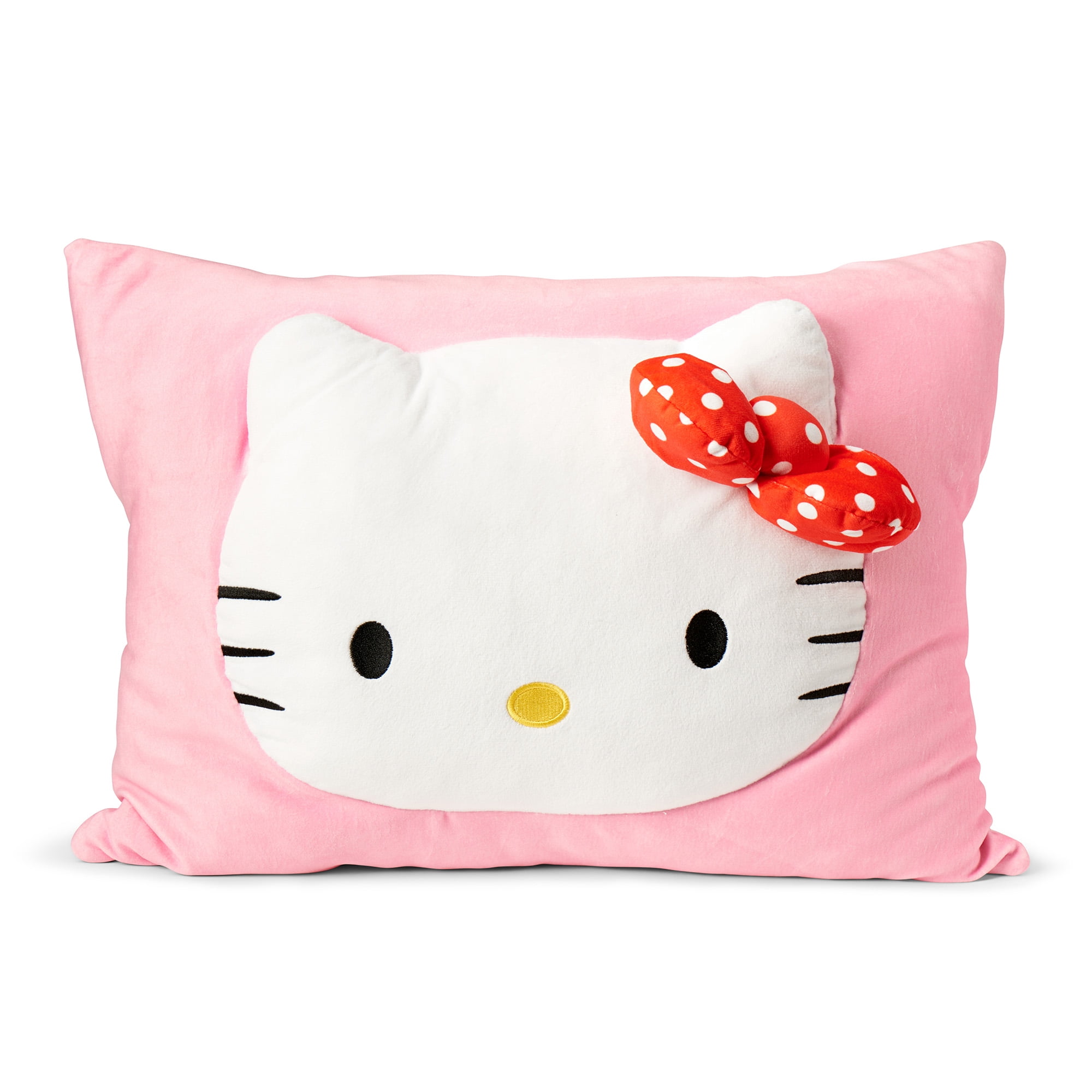 Sanrio Hello Kitty Forever Sweet Silk Touch Throw Blanket 50X60 inches with Plush Pocket Pillow 14X20 inches – Ultra Soft Plush Character Pillow for Kids