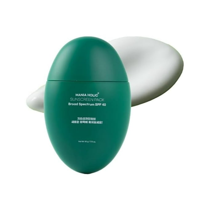 MANIA HOLIC Protector solar coreano para rostro SPF 40 Sin fundición blanca Acabado ligero y mate Fórmula no grasa Protección UV de amplio espectro Cuidado de la piel coreano amigable con los poros 1.