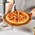 thumbnail image 2 of Acacia Wood Pizza Peel, Multipurpose Serving Board With Handle, for Kitchen Oven To Table, Color, 2 of 5