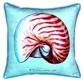 thumbnail image 3 of Betsy Drake HJ118C Nautilus - Teal Indoor & Outdoor Throw Pillow- 18 x 18 in., 3 of 4