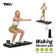 thumbnail image 3 of TKW 4-in-1 Walking Vibration Pad, Gift for Mom, Lightweight Under Desk Walking Pad Treadmill, 200–300 lbs Capacity, Low-Noise Motor, with Handle, Remote Control & Wheels, LED Display, 3 of 10