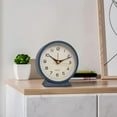 thumbnail image 6 of Metal Modern Desk Clock with Night Lights Silents Movement for Bedrooms Offices, 6 of 12