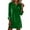 Dark Green, variant on Velvet Sequin Dress, Long Sleeve V-Neck Cocktail Dress for Parties, Glamorous Holiday Dress for Christmas Parties and NYE Celebrations. Dark Green S