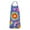 Rainbow Tie Dye-1, variant on Rainbow Tie Dye Mandala Pattern Apron-Garden Aprons for Women with Pockets-Cotton Linen Waterproof Kitchen Cooking Gardening Aprons Adjustable for Kitchen,Cooking,BBQ and Salon 33x27 Inch